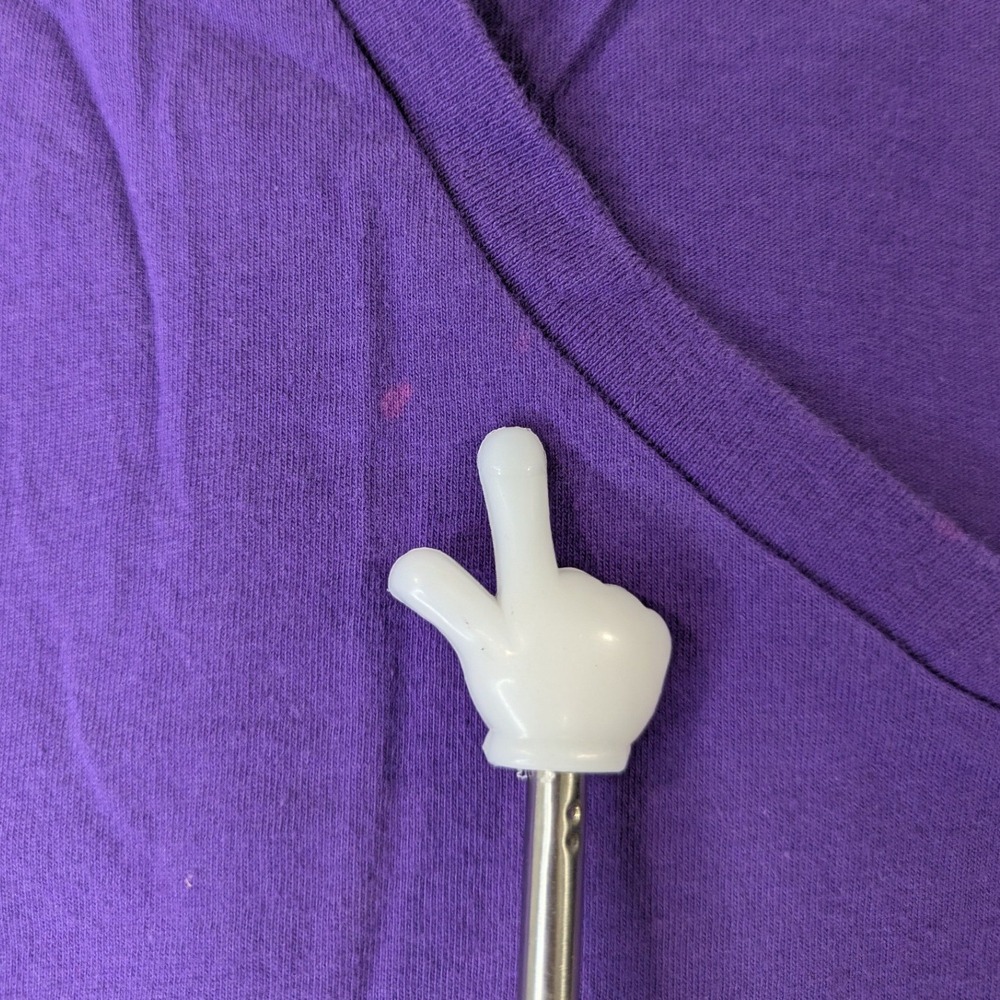 Unbranded‎ Grandma Graphic Tee XL Purple Peace Sign V-Neck Casual Humor Shirt - Picture 7 of 10